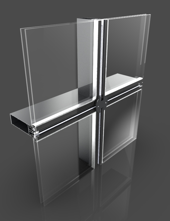 mur rideau menuiserie aluminium maroc